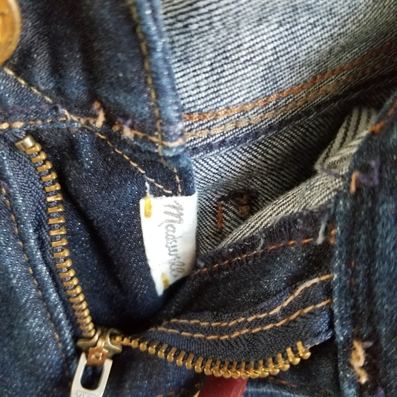 Madewell Rail Straight Dark Wash Jeans, Sz 26 - Picture 12 of 14